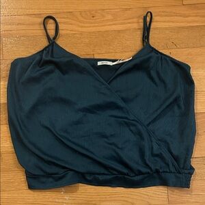 Kimchi Blue Black Camisole Wrap Top